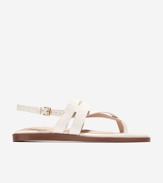 Women's Go-To Estella Flat Thong Sandals in White | Cole Haan