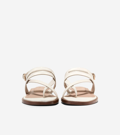 Women's Go-To Estella Flat Thong Sandals in White | Cole Haan