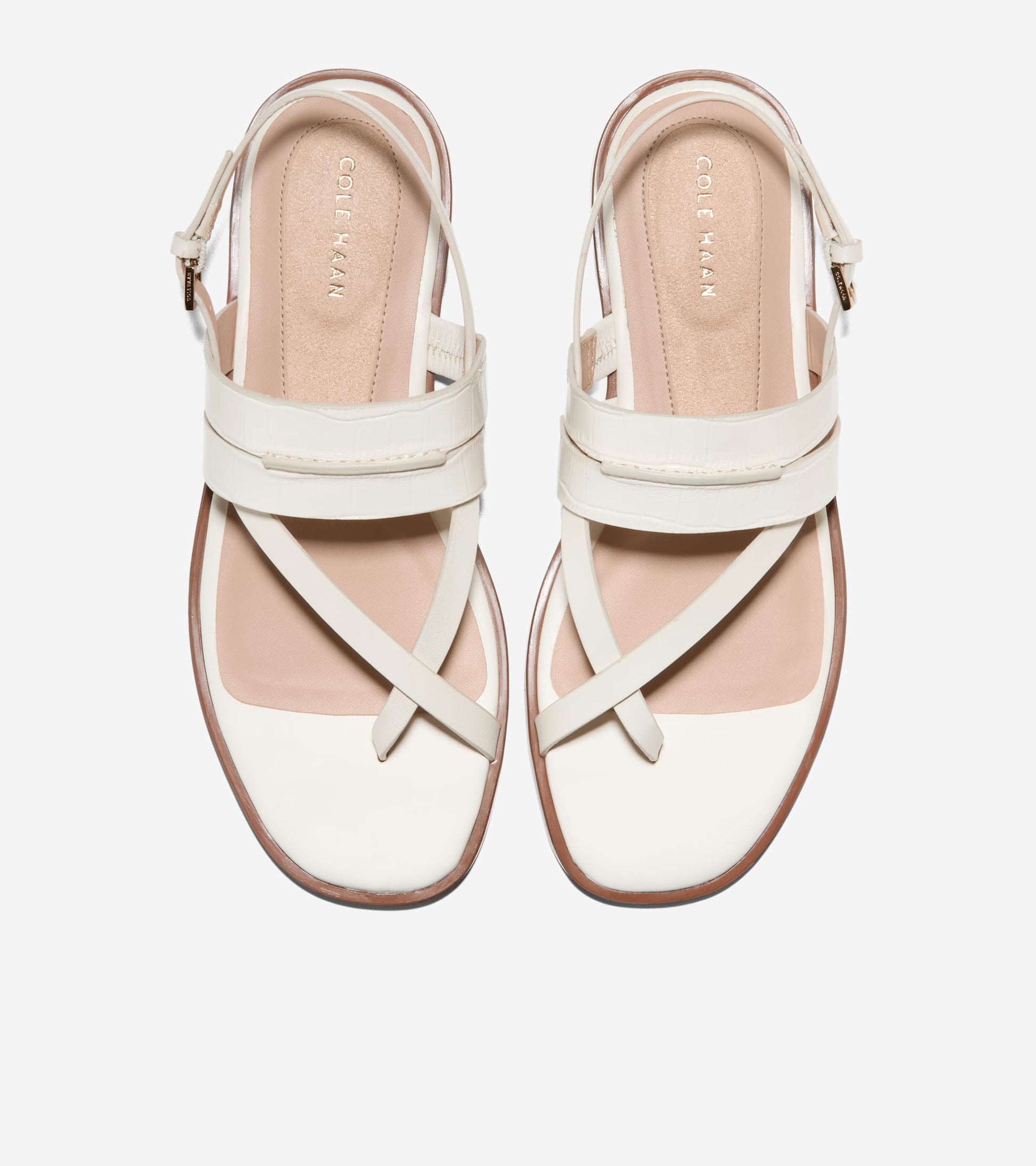 Women's Go-To Estella Flat Thong Sandals in White | Cole Haan
