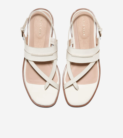 Women's Go-To Estella Flat Thong Sandals in White | Cole Haan