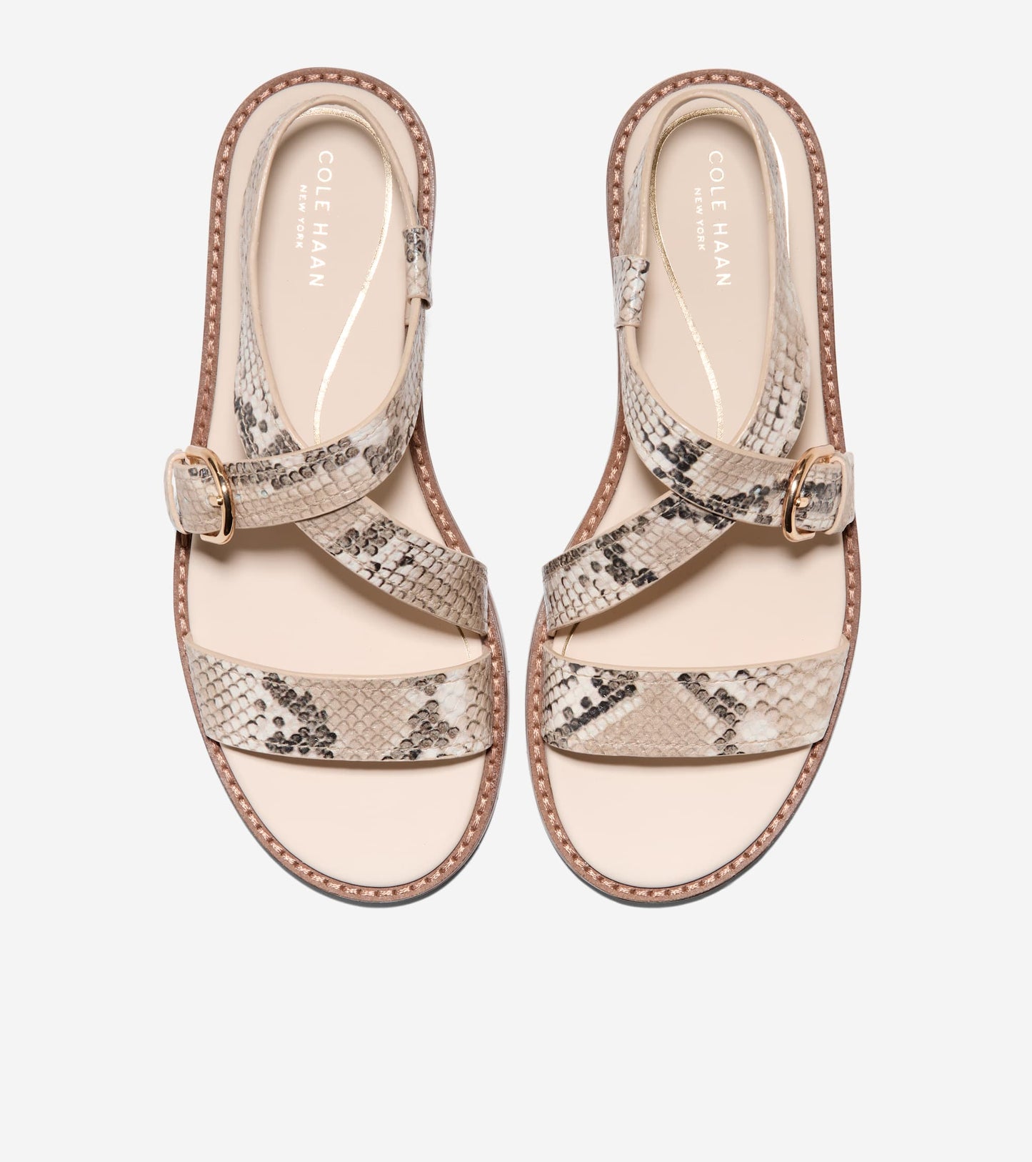 Women's Kami Buckle Sandals in Beige | Cole Haan