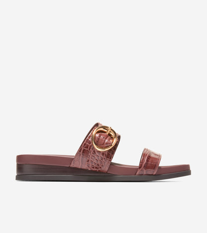 Women's Oaklynn Double Band Footbed Sandals in Brown | Cole Haan