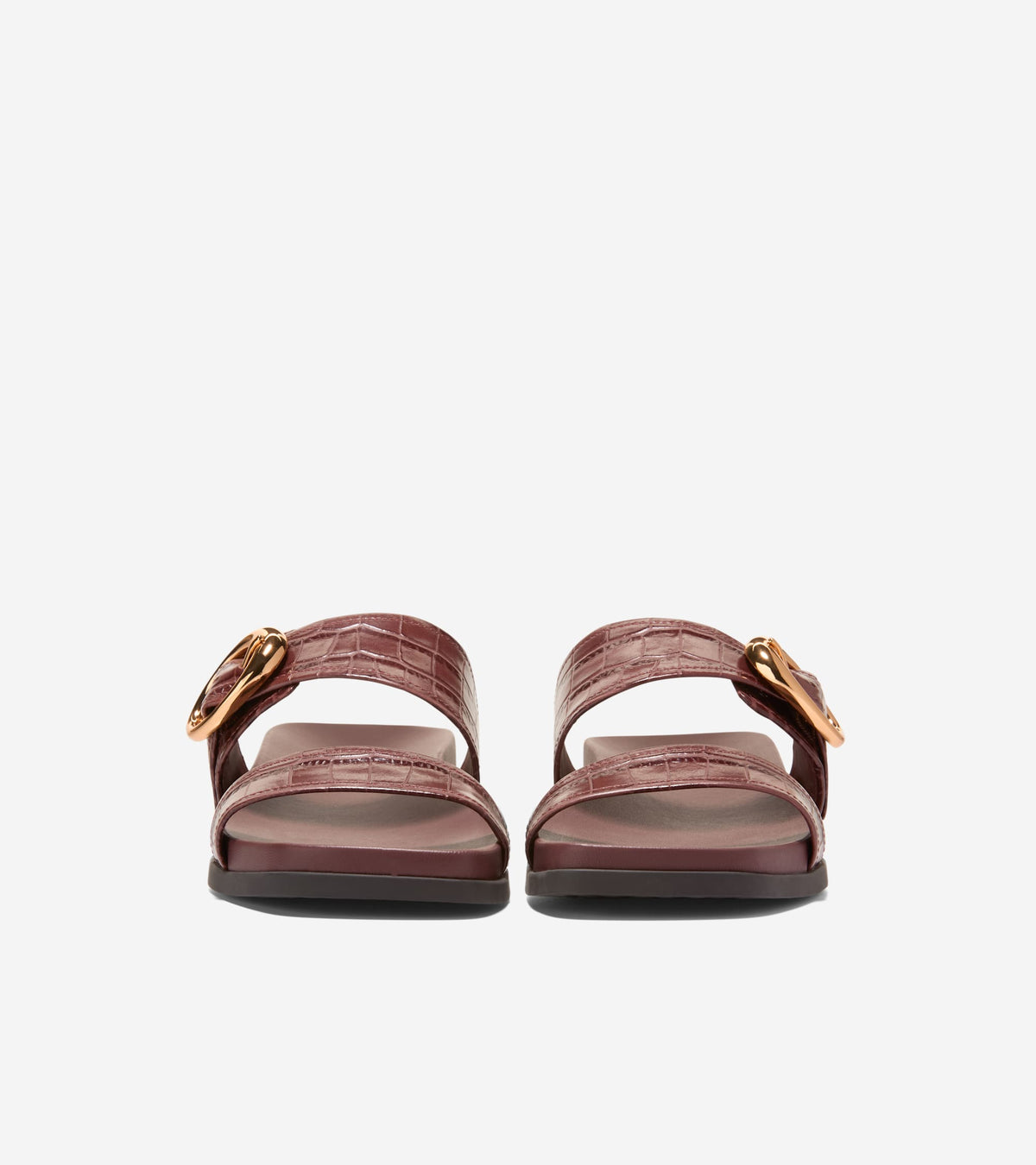 Women's Oaklynn Double Band Footbed Sandals in Brown | Cole Haan