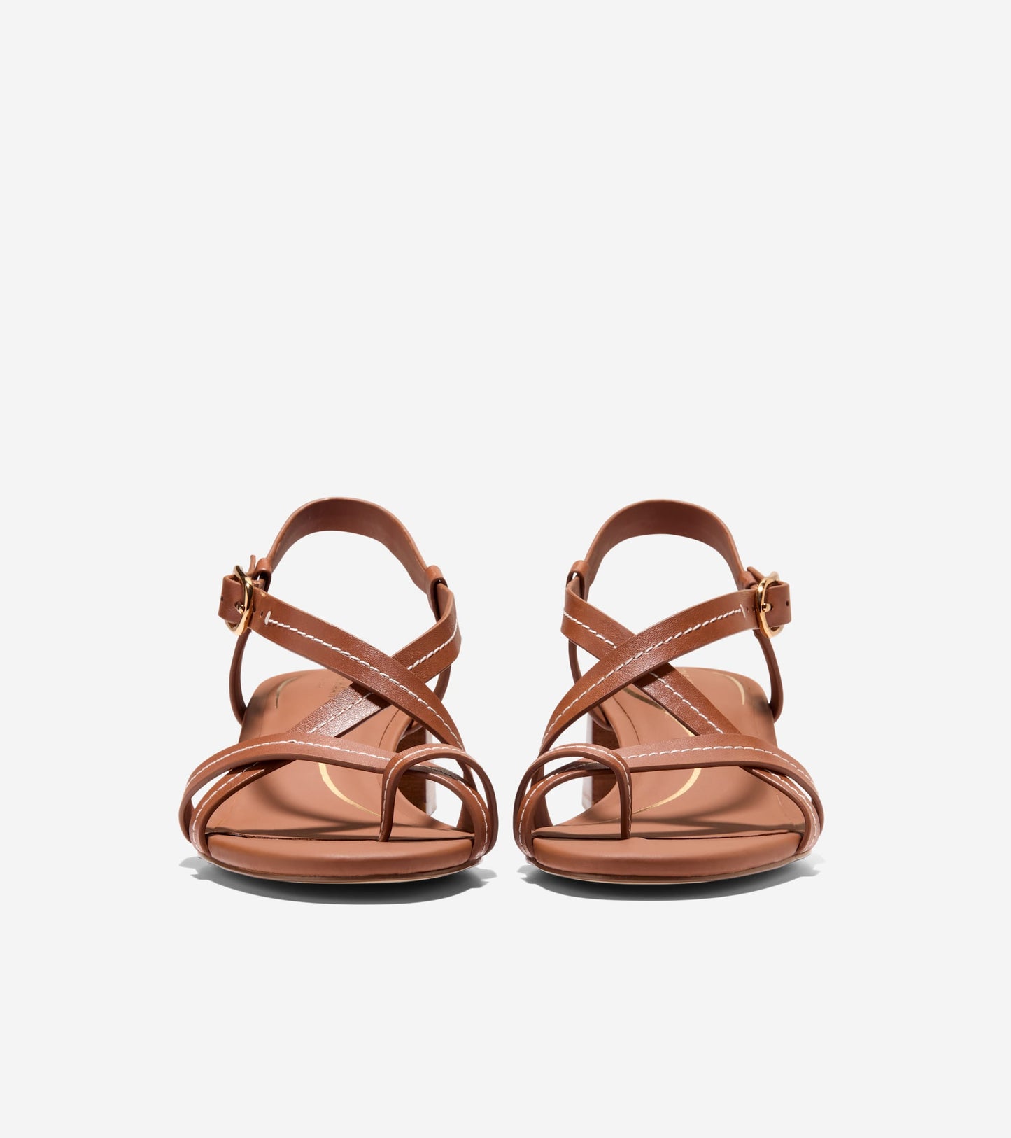 Women's Dillon Block Heel Thong Sandals in Brown | Cole Haan