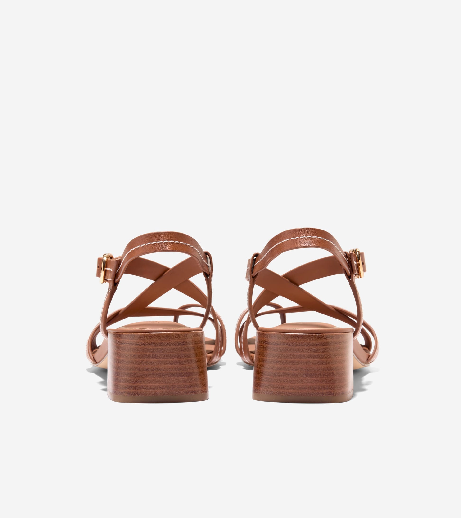Women's Dillon Block Heel Thong Sandals in Brown | Cole Haan