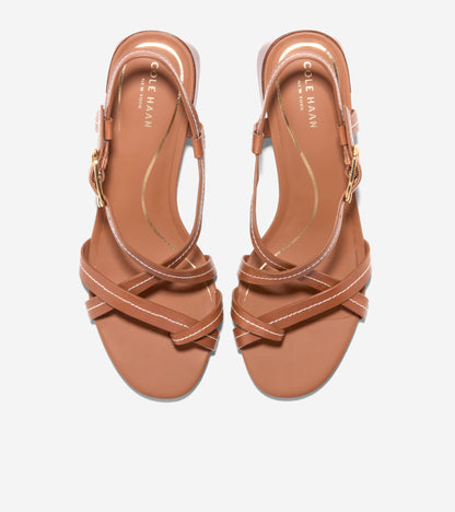Women's Dillon Block Heel Thong Sandals in Brown | Cole Haan