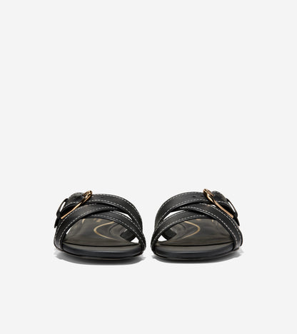Women's Velma Buckle Slide Sandals in Black | Cole Haan