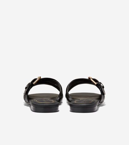 Women's Velma Buckle Slide Sandals in Black | Cole Haan