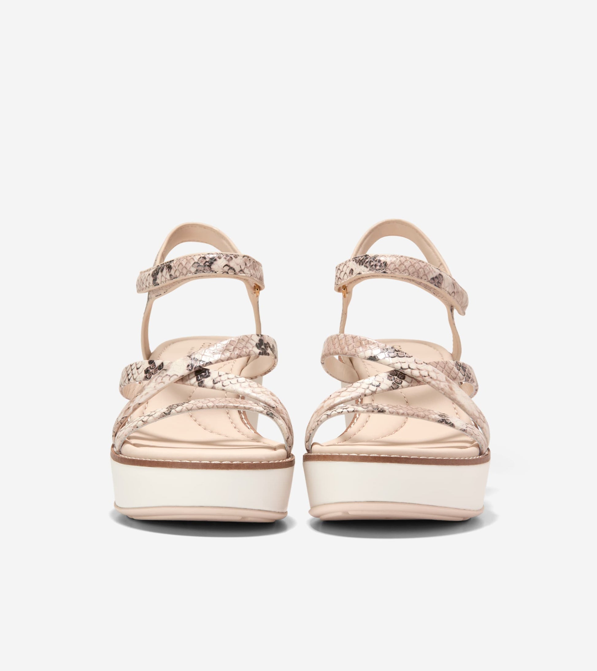 Women's Grand Ambition Azzura Strappy Wedge Sandal in Beige | Cole Haan