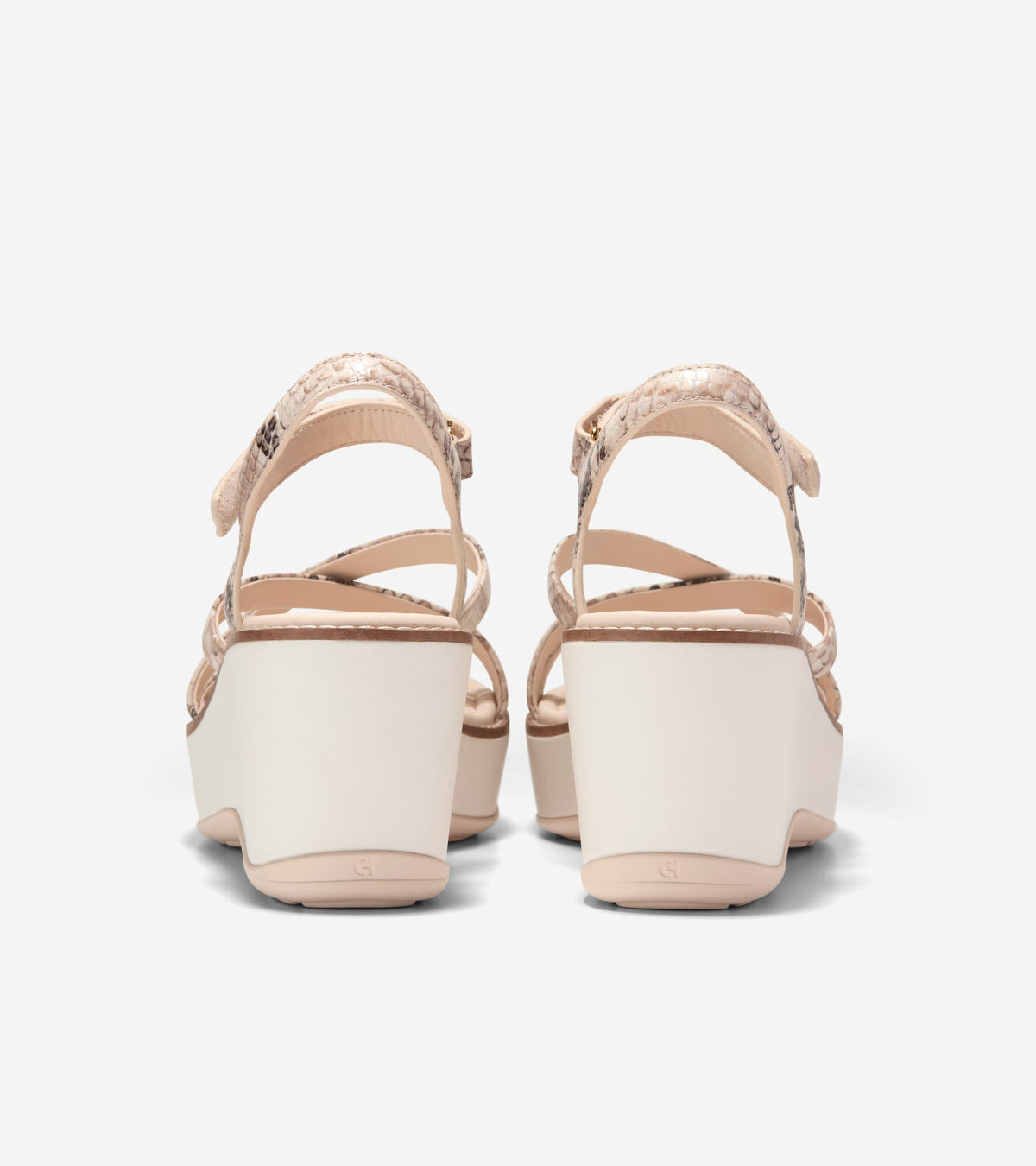 Women's Grand Ambition Azzura Strappy Wedge Sandal in Beige | Cole Haan