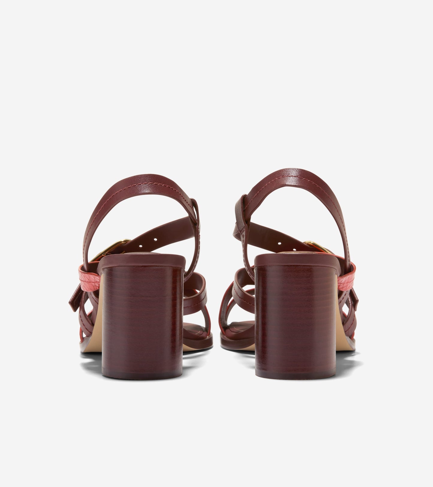Women's Dillon Heeled Strappy Sandals in Brown, red | Cole Haan
