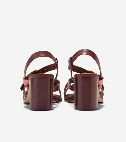 Women's Dillon Heeled Strappy Sandals in Brown, red | Cole Haan