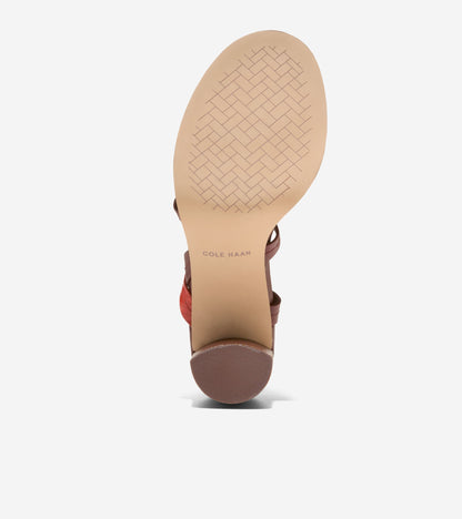 Women's Dillon Heeled Strappy Sandals in Brown, red | Cole Haan