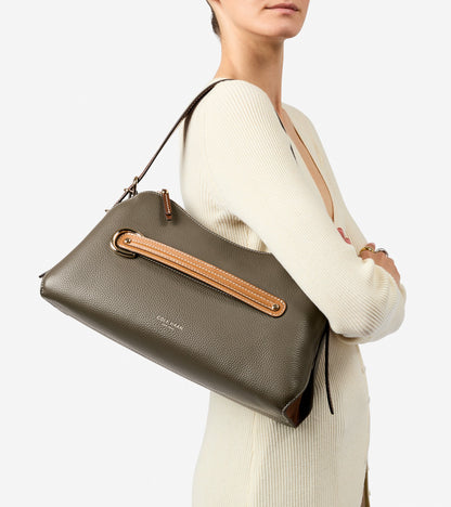 Women's Vivianne Shoulder Bag in Green | Cole Haan