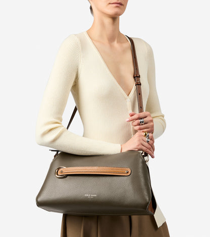 Women's Vivianne Shoulder Bag in Green | Cole Haan