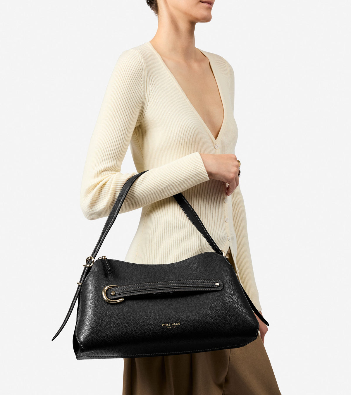 Women's Vivianne Shoulder Bag in Black | Cole Haan
