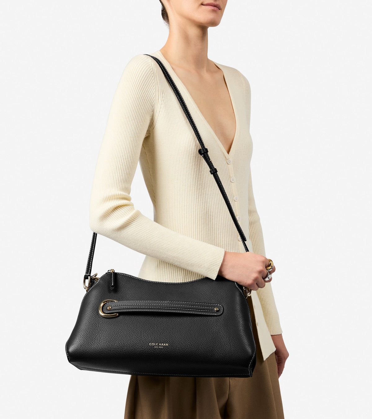 Women's Vivianne Shoulder Bag in Black | Cole Haan