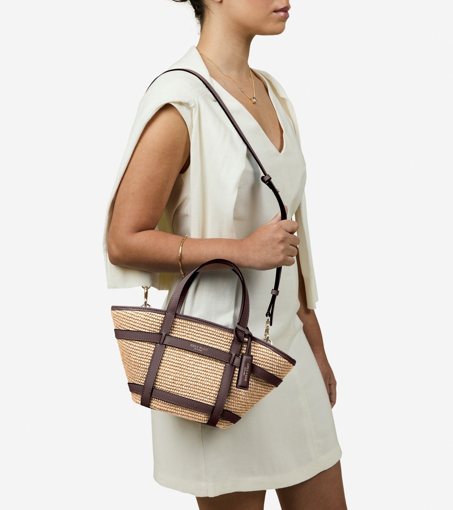Women's Key West Tote Crossbody Bag in Beige | Cole Haan