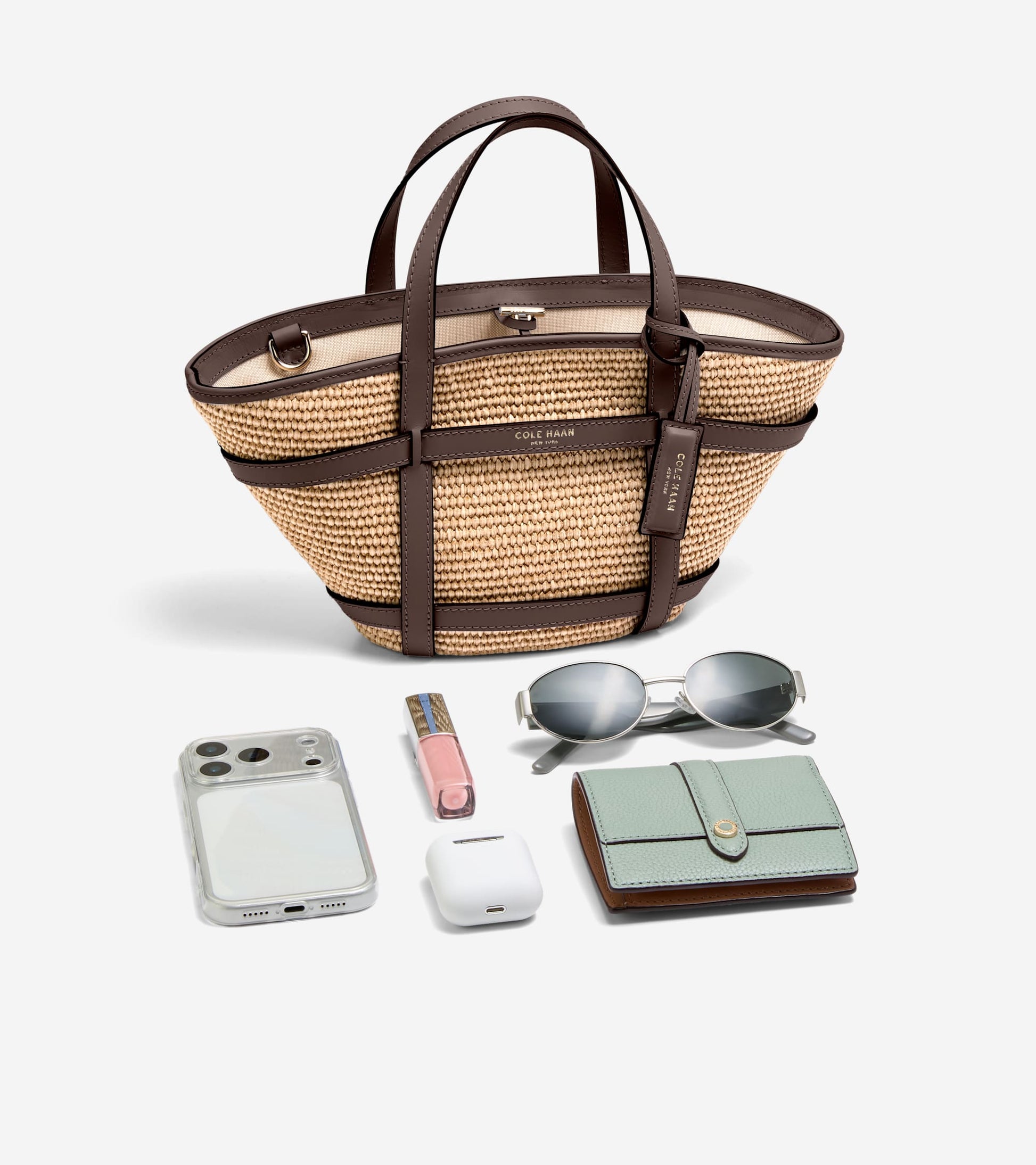 Women's Key West Tote Crossbody Bag in Beige | Cole Haan