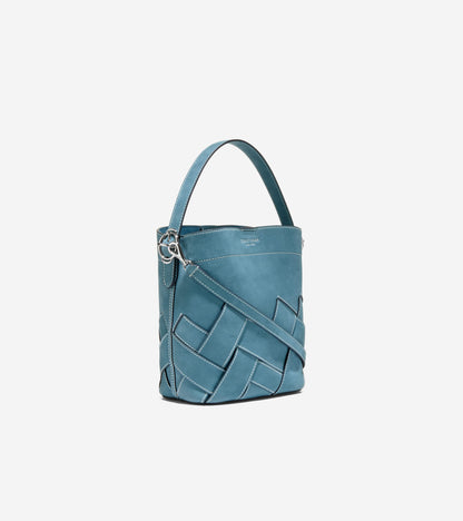 Women's Alexandria Small Bucket Crossbody Bag in Blue | Cole Haan