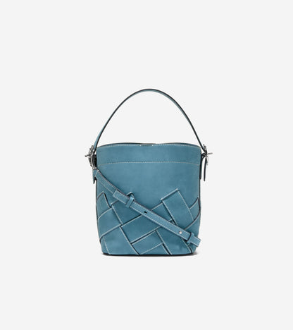 Women's Alexandria Small Bucket Crossbody Bag in Blue | Cole Haan