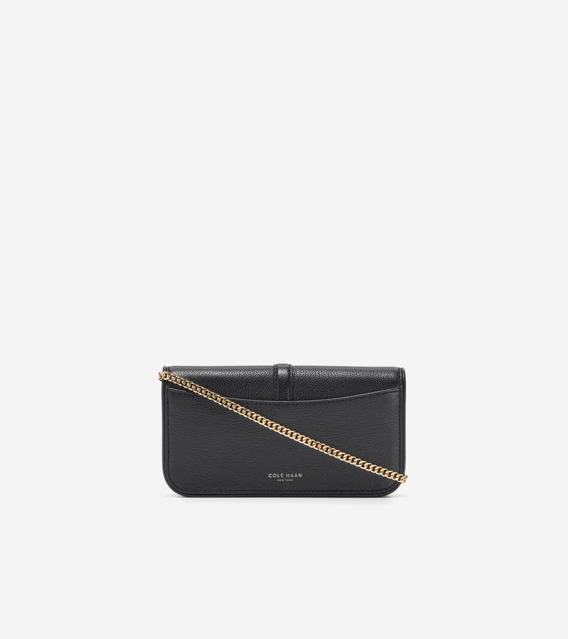 Women's Alexandria Wallet On A Chain in Black | Cole Haan