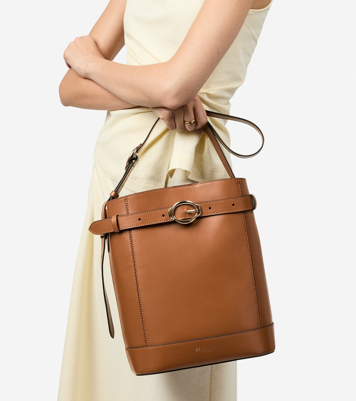 Women's Alexandria Bucket Bag in Brown | Cole Haan