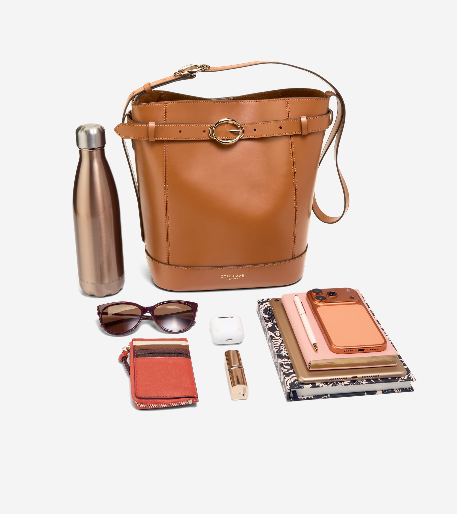 Women's Alexandria Bucket Bag in Brown | Cole Haan