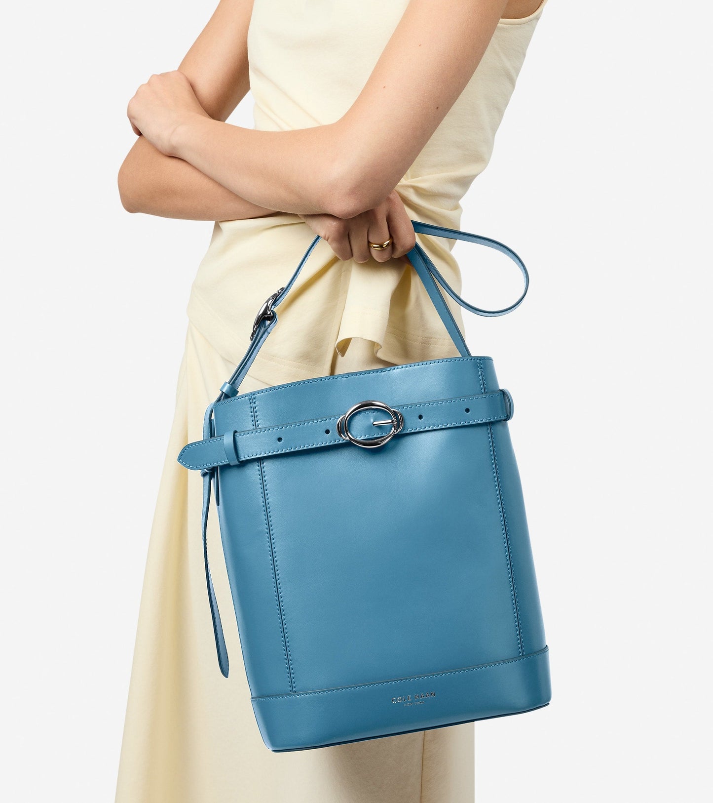 Women's Alexandria Bucket Bag in Blue | Cole Haan