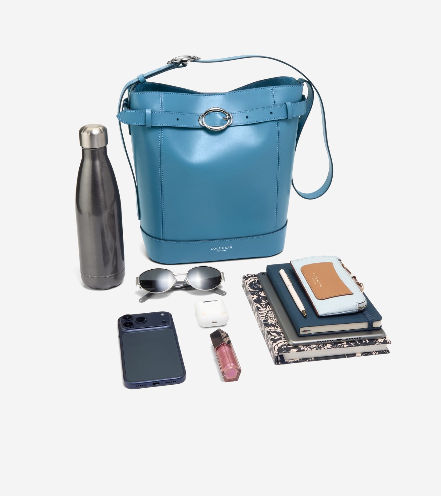 Women's Alexandria Bucket Bag in Blue | Cole Haan