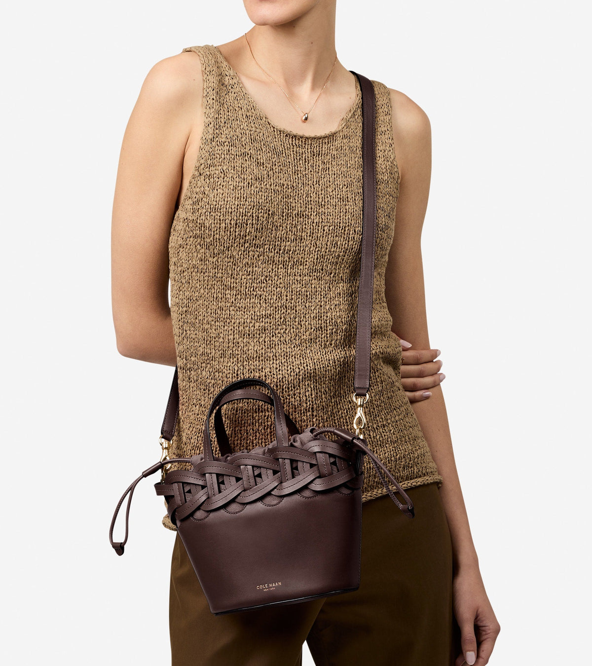 Women's Juliette Small Tote Crossbody Bag in Brown | Cole Haan