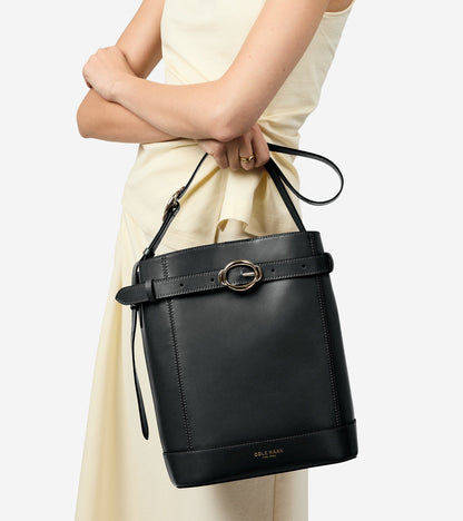 Women's Alexandria Bucket Bag in Black | Cole Haan