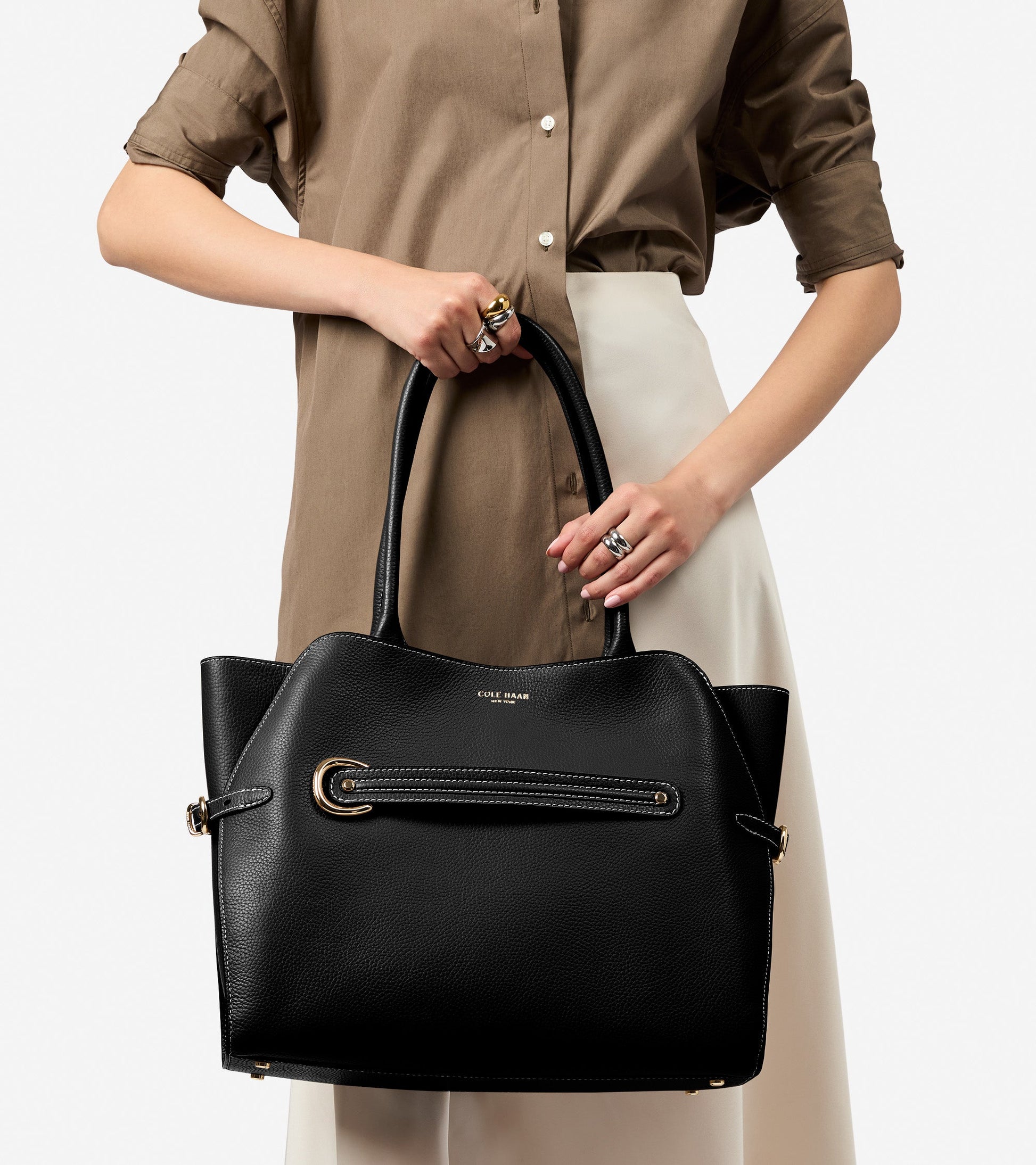 Women's Vivianne Tote Bag in Black | Cole Haan