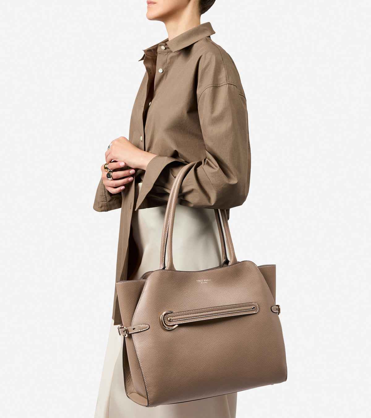 Women's Vivianne Tote Bag in Beige | Cole Haan