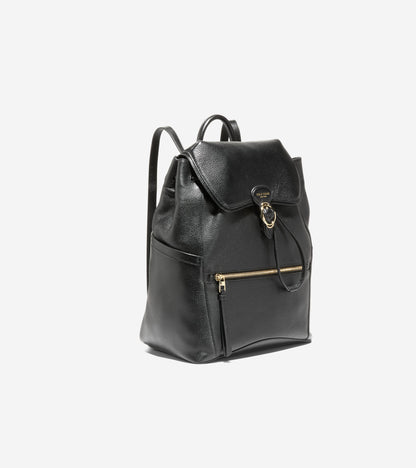 Women's Alexandria Flap Medium Backpack in Black | Cole Haan