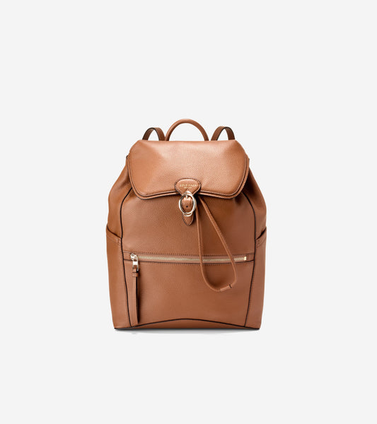 Women's Alexandria Medium Flap Backpack in Brown | Cole Haan