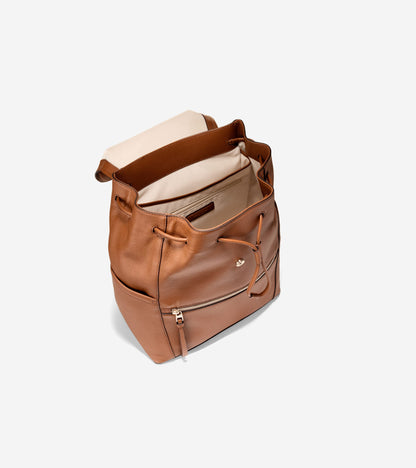Women's Alexandria Medium Flap Backpack in Brown | Cole Haan