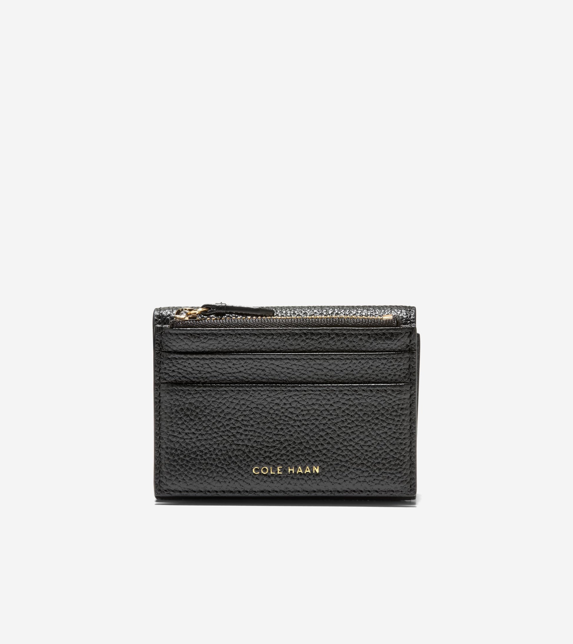Women's Rachel Compact Wallet with Removable Card Case in Black | Cole Haan