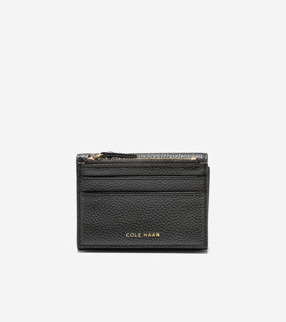 Women's Rachel Compact Wallet with Removable Card Case in Black | Cole Haan