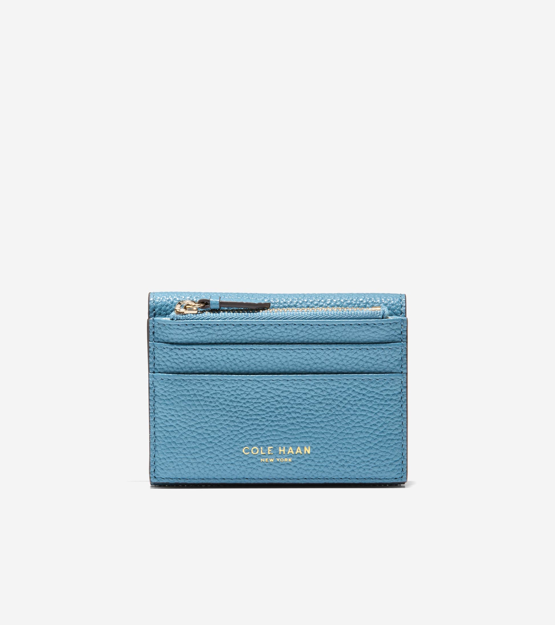 Women's Rachel Compact Wallet with Removable Card Case in Blue | Cole Haan