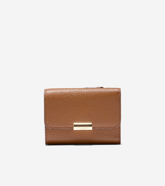 Women's Rachel Compact Wallet with Removable Card Case in Brown | Cole Haan