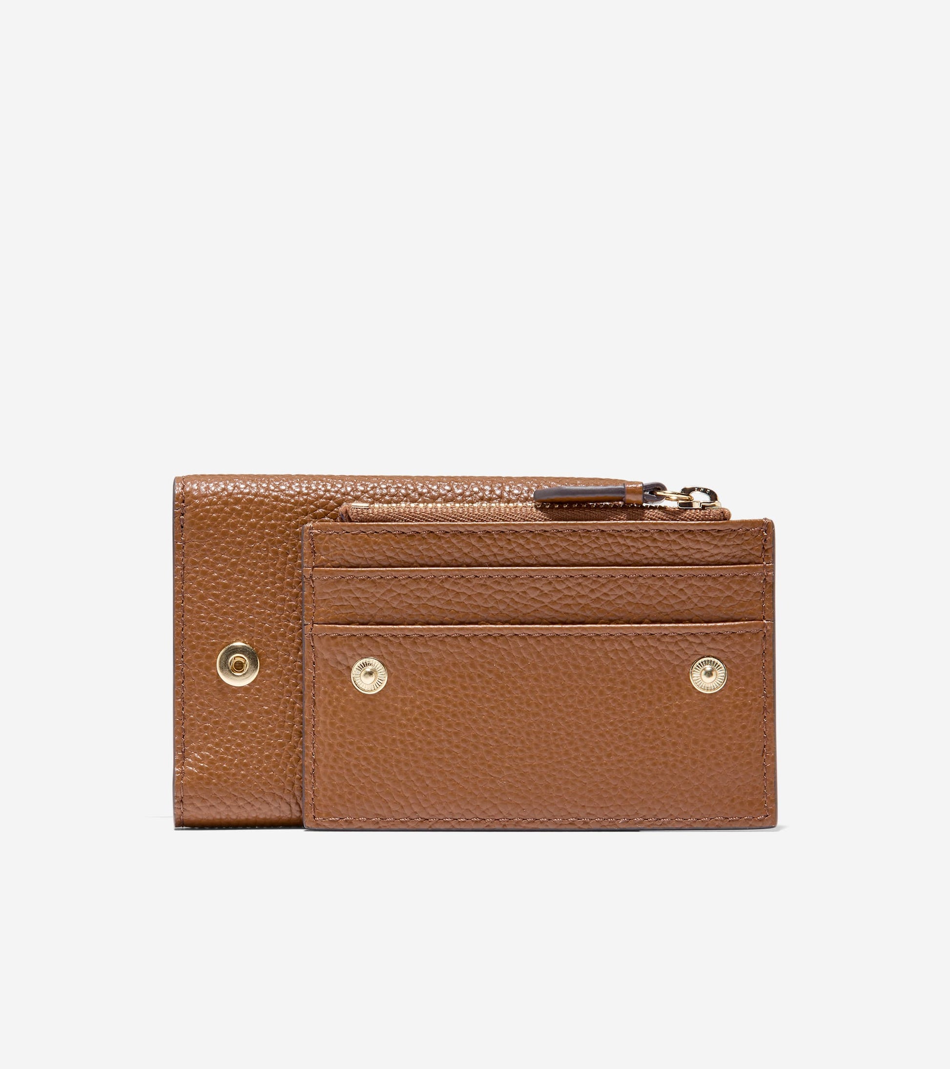 Women's Rachel Compact Wallet with Removable Card Case in Brown | Cole Haan