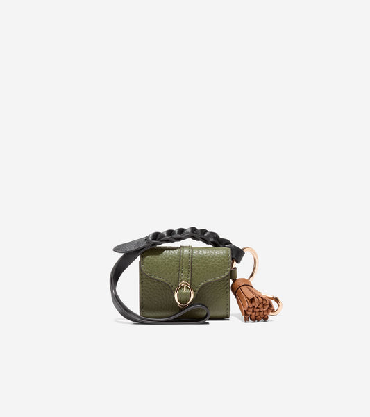 Women's Alexandria Earbud Case Key Fob in Green | Cole Haan