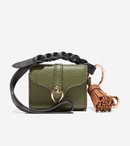 Women's Alexandria Earbud Case Key Fob in Green | Cole Haan