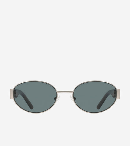 Women's Luxe Oval Sunglasses in Silver | Cole Haan