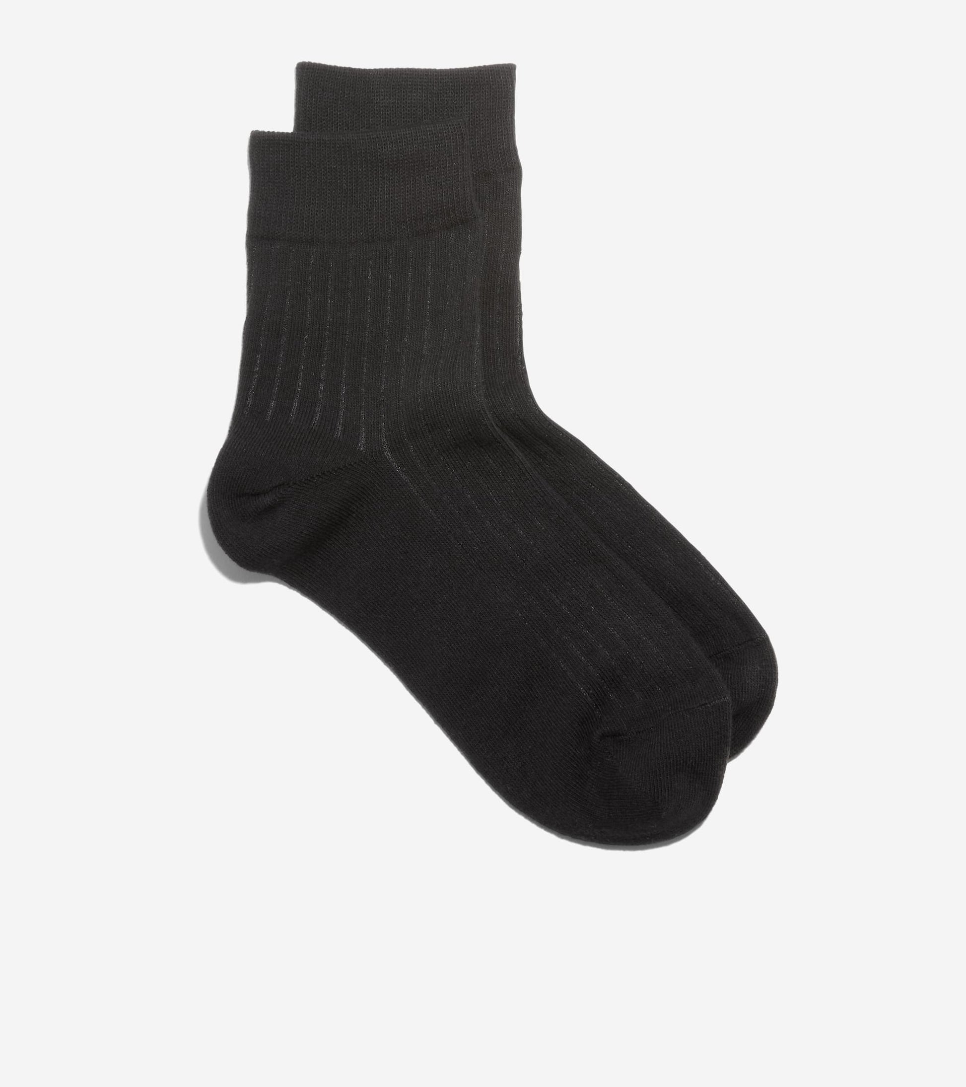 Women's Ribbed Anklet Socks in Black | Cole Haan