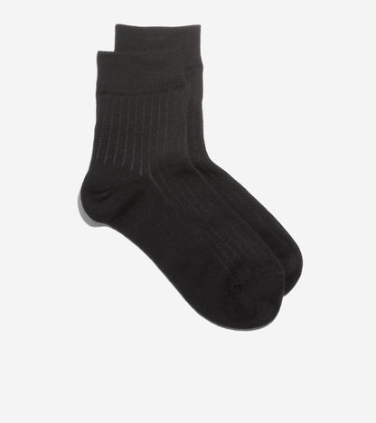 Women's Ribbed Anklet Socks in Black | Cole Haan