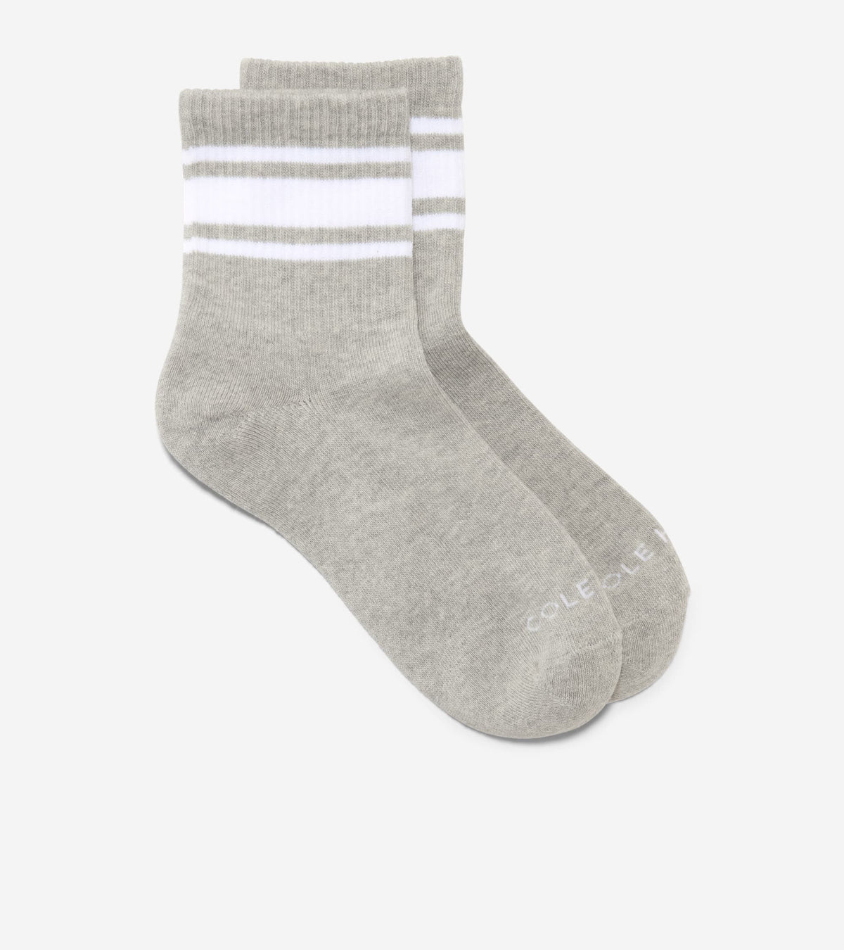 Women's Ribbed Mid Crew Socks in Grey | Cole Haan