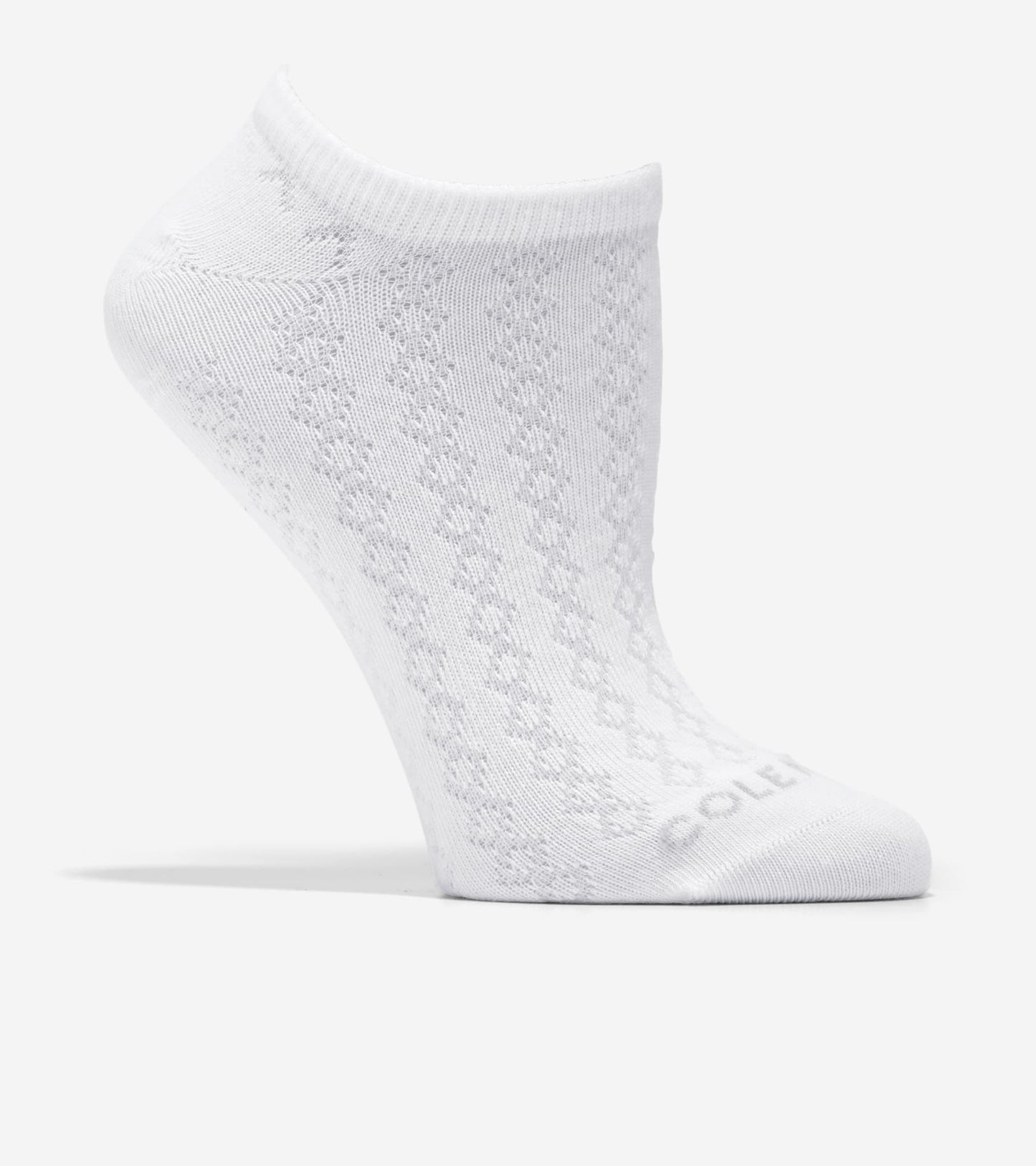 Women's 3-Pair Diamond Textured Super Soft Low Cut Socks in White | Cole Haan