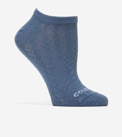 Women's 3-Pair Diamond Textured Super Soft Low Cut Socks in White | Cole Haan
